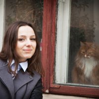 Портрет с котом за старой рамой :: Оксана Мазур