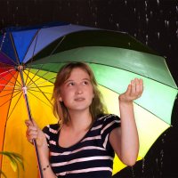 с зонтом под дождем :: Наталия Преображенская