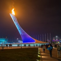 Олимпийский огонь. :: Геннадий Оробей