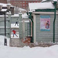Снегопад над городом :: Ольга Литвинцева