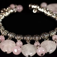 Розовый кварц, "античное серебро" :: Дарья Казбанова