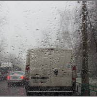 Москва. Начало вчерашнего снегопада. :: Михаил Розенберг