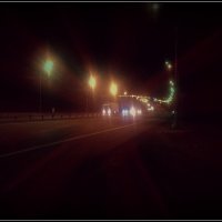 Ночьная магистраль - чёрная петля... :: Ольга Кривых
