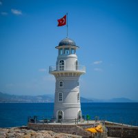 Маяк в порту Алании, Турция :: Роман Захватошин
