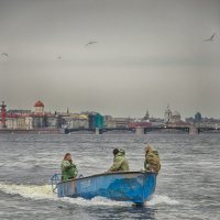 Рыбаки на Неве :: Владимир Горубин
