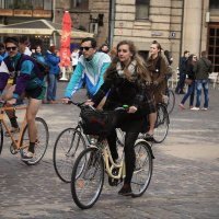 Велосипедный парад в Риге :: Аюр Санданов