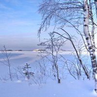 Снежное финское озеро :: Lida Nerobova 