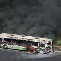 Пожар автобуса на Варшавском шоссе (4) :: Николай Ефремов
