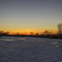 Закат на замерзшем Сухом Кагамлыке :: Богдан Петренко