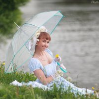 Historical picnic (in white-blue dress) :: Виктор Мушкарин (thepaparazzo)