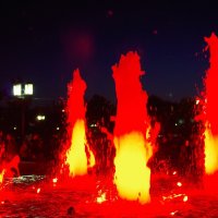 Огонь и вода. Фонтаны на Поклонной горе в Москве :: RUAmigo 