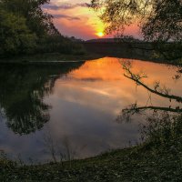 Вечер на реке Дёма :: Аркадий Беляков
