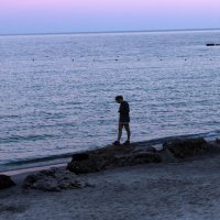 Вечерний пляж Одессы. :: Татьяна Счастливая