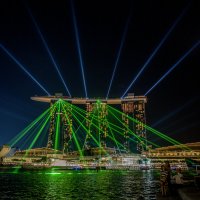 Сингапур. Лазерное шоу. :: Константин Василец