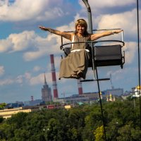Лечу над Москвой! :: Poliano4ka Poliano4ka