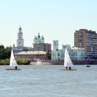 яхты на день ВМФ в Астрахани :: Геннадий 