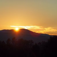 Последние лучи Солнца над Stowe Mountains, Вермонт :: Vadim Raskin