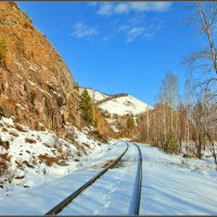 По железной дороге. :: Николай Елисеев