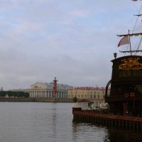Корабль и река. :: Владимир Гилясев