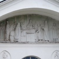 Фронтон северной стороны Димитриевской церкви./фрагмент/ :: Galina Leskova