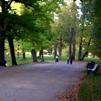 Прогулка по парку. :: Светлана Никольская