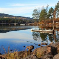 Осень на озере Harestuvatnet... :: Aleksandrs Rosnis