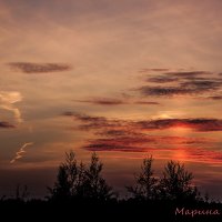 Осенний закат :: Марина Алгаева