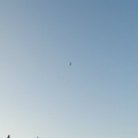 Голубой шарик в небе над верхушками деревьев и зданий :: Вячеслав 