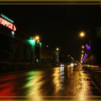 Ночная магистраль с позолотой. :: Анатолий Ливцов