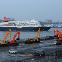 Круизный лайнер Nippon Maru покидает Владивосток :: Александр 