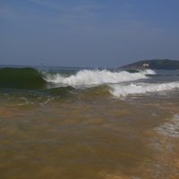 Волна на пляже Калангут в ГОА, Индия :: Михаил Бобров 