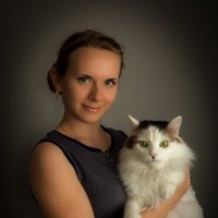 Портрет с котом. :: Владимир 