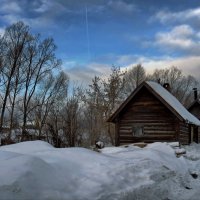 Снежный февраль. Баньки. :: Владимир Макаров