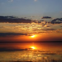 Закат на озере эльтон . :: Владимир Чижиков 