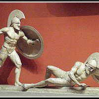 Воины с восточного фронтона храма Афины Афайи на о. Эгине  490-480 гг. до н.э. :: Галина 