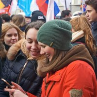 Митинг "Антимайдан" в Москве 21.02.2015г :: Евгений Жиляев