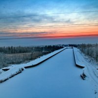 30 декабря, закат над Кишемским каналом :: olgaborisova55 Борисова Ольга