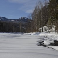 Прогулка по зимней  реке :: татьяна 