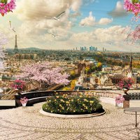 Балкон с видом на Париж :: Vita Painter