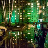 Мой двор ночью. :: Alexandr Krepky