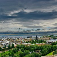 Вид на Эдинбург со стен Эдинбургской крепости :: Free 