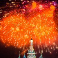 Fireworks on Red Scuare, Moscow 9, May :: Ксения Исакова