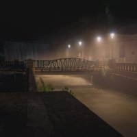 Ночь, улица, фонарь.... Водопад! :: Дмитрий 