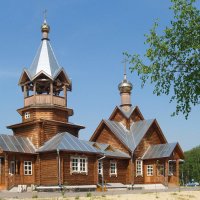 Деревянный храм в Березовой Пойме :: Николай Полыгалин