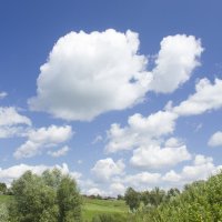 Облака над деревней :: Владимир Левый