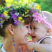 Мама и дочка- два нежных цветочка! :: Вероника Подрезова