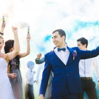 Дымовые шашки и жесткий рэп добавили всем настроения на свадьбе Дмитрия и Юлии! :: Вячеслав Линьков