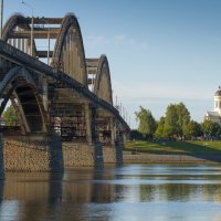 Мост через Волгу и Спасо-Преображенский собор :: ВЯЧЕСЛАВ КОРОБОВ