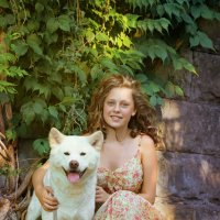 Девочка с собачкой. :: Оксана Зарубина