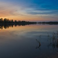 Осенняя тишь Лебяжьего озера. :: Виктор Евстратов